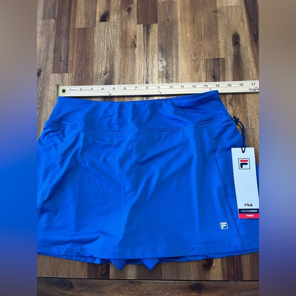 FILA PerformaEnergy tennis A-Line skort blue NEW sweat wicking stretchy medium - Picture 9 of 11